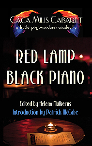 red lamp black piano